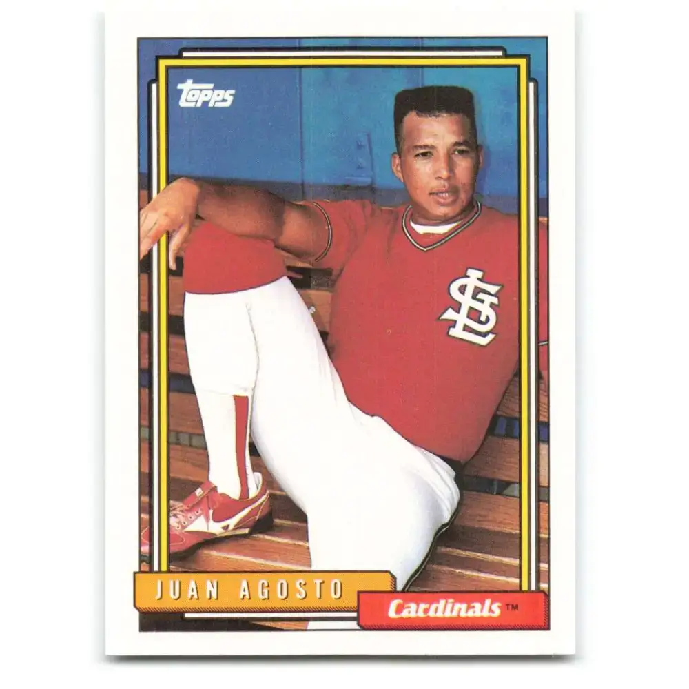 1992 Topps #421 Juan Agosto NM-MT St. Louis Cardinals Baseball Card - Baseball Card Single