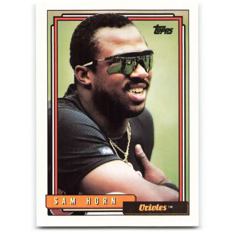 1992 Topps #422 Sam Horn NM-MT Baltimore Orioles Baseball Card - Baseball Card Single