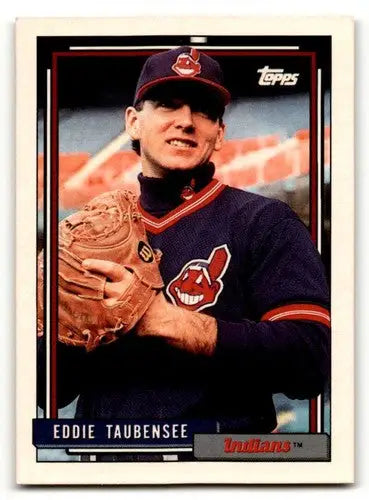1992 Topps #427 Eddie Taubensee Cleveland Indians Baseball Cards EX/ ID:55835 - Baseball Card Single