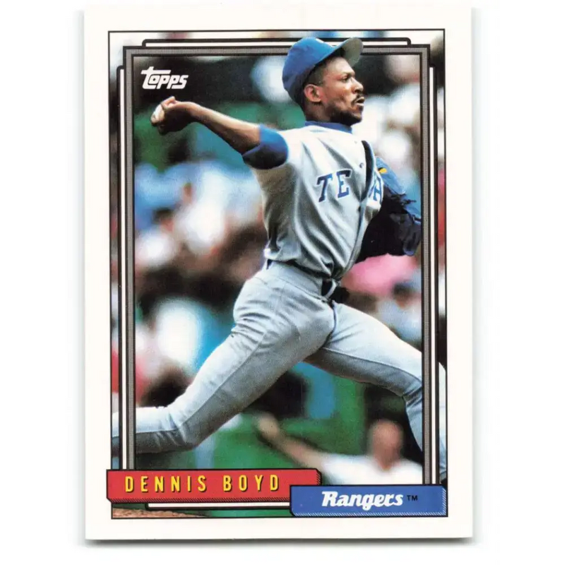 1992 Topps #428 Oil Can Boyd NM-MT Texas Rangers Baseball Card