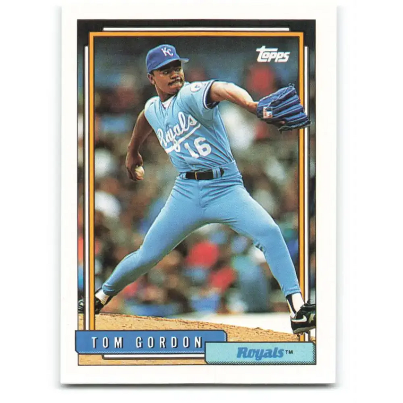 1992 Topps #431 Tom Gordon NM-MT Kansas City Royals Baseball Card - Baseball Card Single