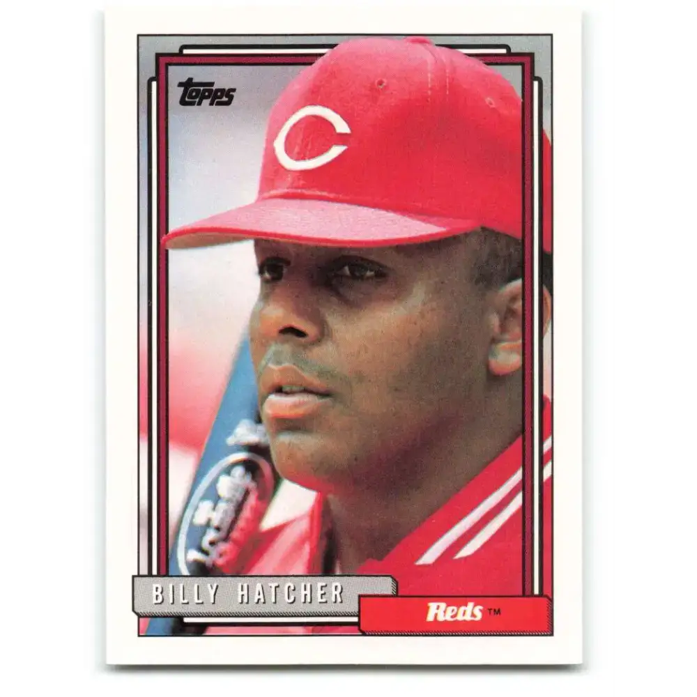 1992 Topps #432 Billy Hatcher NM-MT Cincinnati Reds Baseball Card - Baseball Card Single
