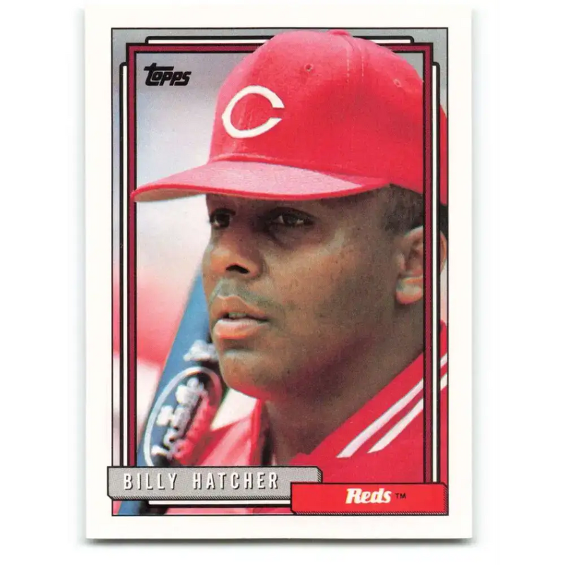 1992 Topps #432 Billy Hatcher NM-MT Cincinnati Reds Baseball Card - Baseball Card Single