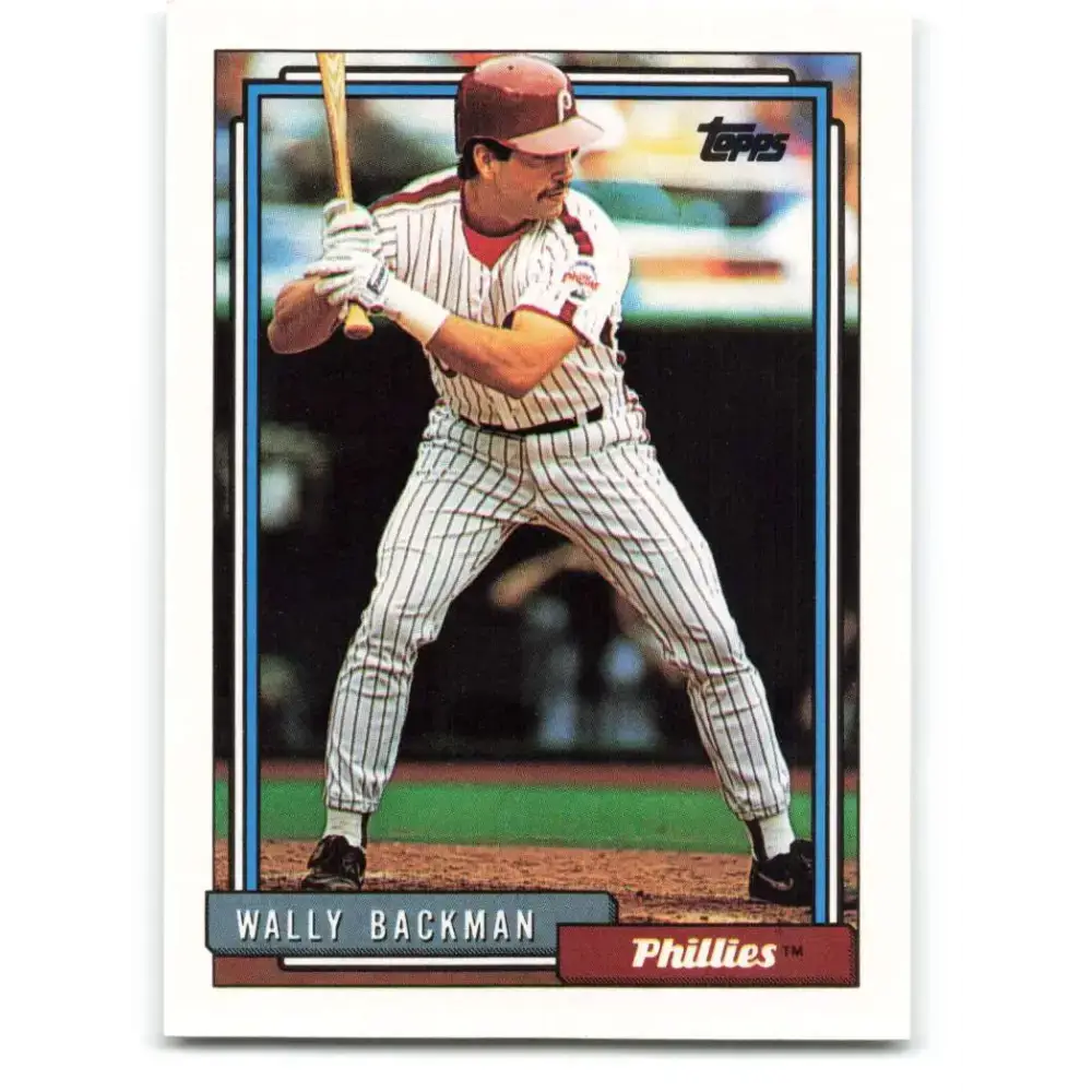 1992 Topps #434 Wally Backman NM-MT Philadelphia Phillies Baseball Card - Baseball Card Single