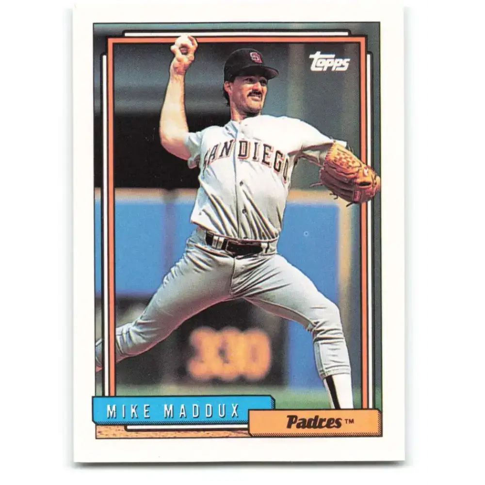 1992 Topps #438 Mike Maddux NM-MT San Diego Padres Baseball Card - Baseball Card Single