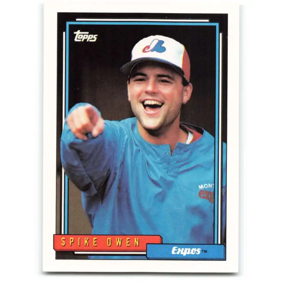 1992 Topps #443 Spike Owen NM-MT Montreal Expos Baseball Card - Baseball Card Single