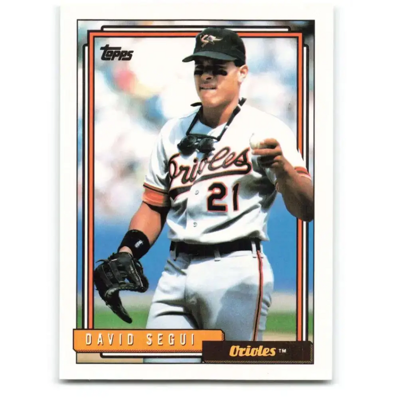 1992 Topps #447 David Segui NM-MT Baltimore Orioles Baseball Card - Baseball Card Single