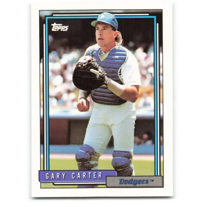1992 Topps #45 Gary Carter EX Excellent Los Angeles Dodgers Baseball Card - Baseball Card Single