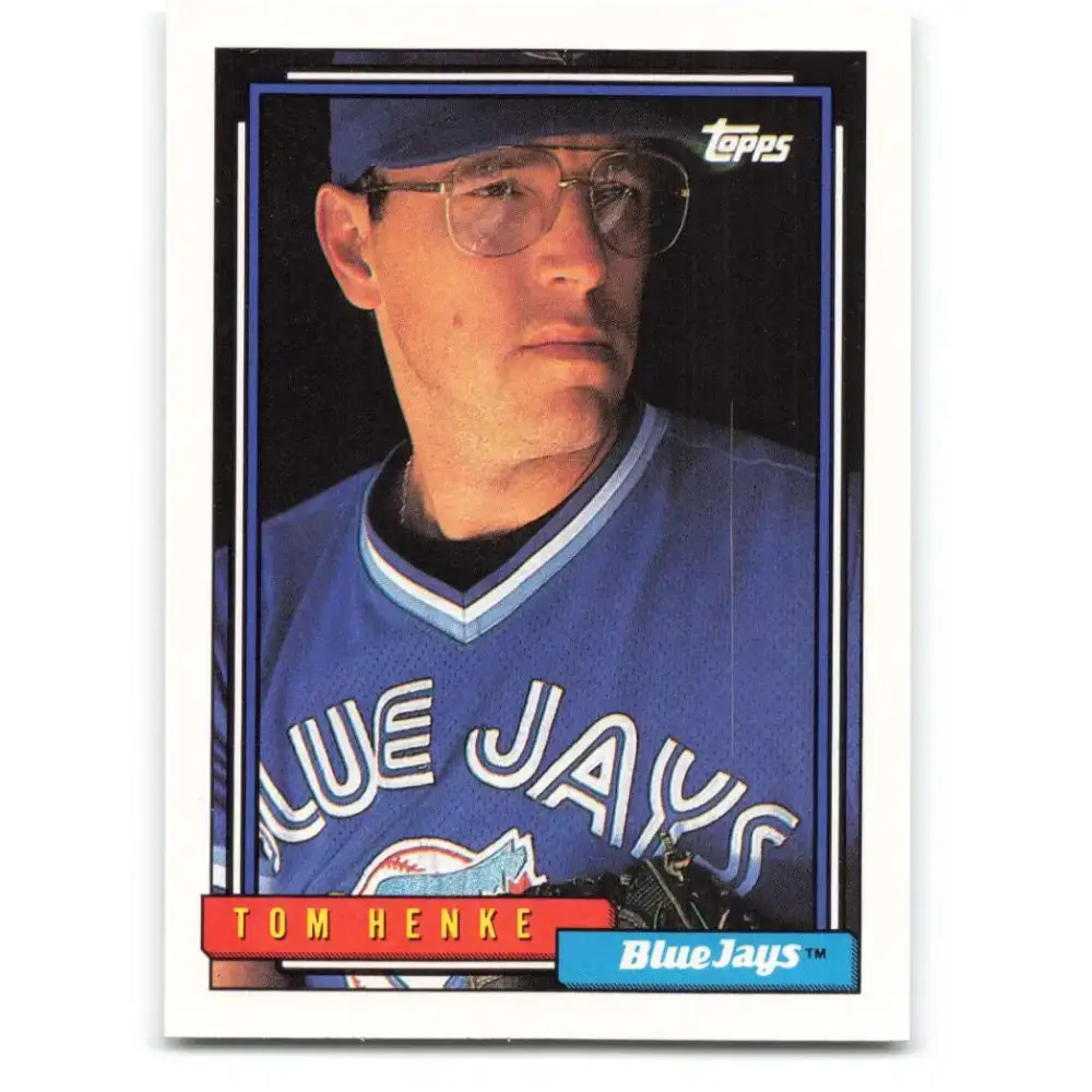 1992 Topps #451 Tom Henke NM-MT Toronto Blue Jays Baseball Card - Baseball Card Single
