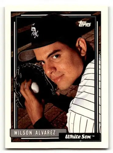 1992 Topps #452 Wilson Alvarez Chicago White Sox Baseball Cards EX/N ID:55852 - Baseball Card Single
