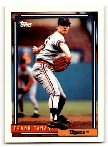 1992 Topps #458 Frank Tanana Detroit Tigers Baseball Cards EX/NM ID:55824 - Baseball Card Single