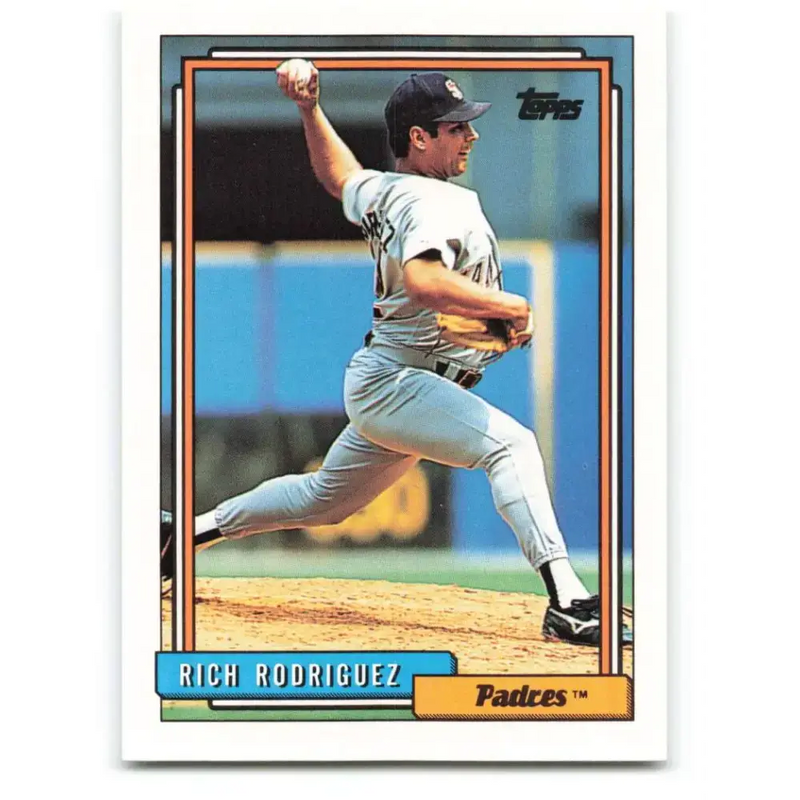 1992 Topps #462 Rich Rodriguez NM-MT San Diego Padres Baseball Card - Baseball Card Single