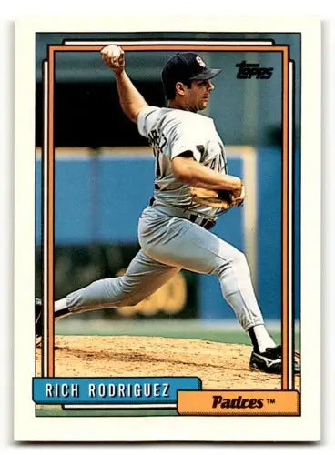 1992 Topps #462 Rich Rodriguez San Diego Padres Baseball Cards EX/NM ID:61129 - Baseball Card Single
