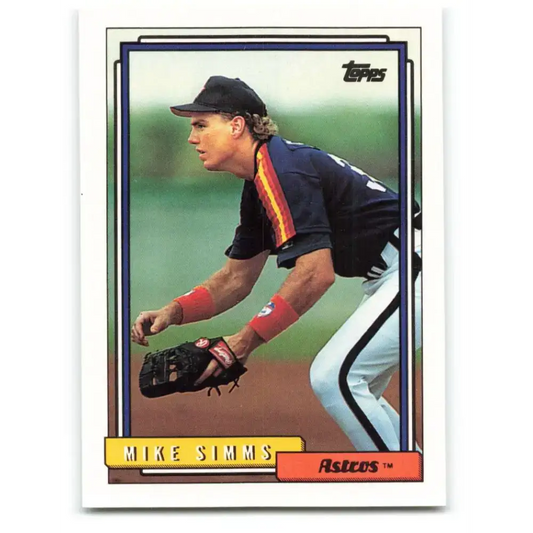 1992 Topps #463 Mike Simms NM-MT Houston Astros Baseball Card