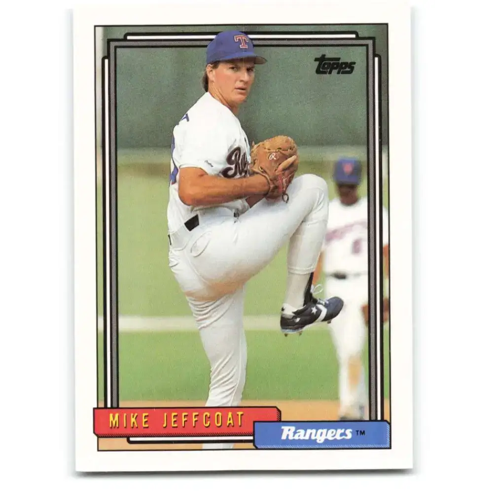 1992 Topps #464 Mike Jeffcoat NM-MT Texas Rangers Baseball Card - Baseball Card Single