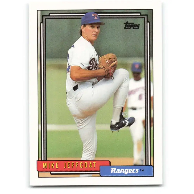 1992 Topps #464 Mike Jeffcoat NM-MT Texas Rangers Baseball Card - Baseball Card Single