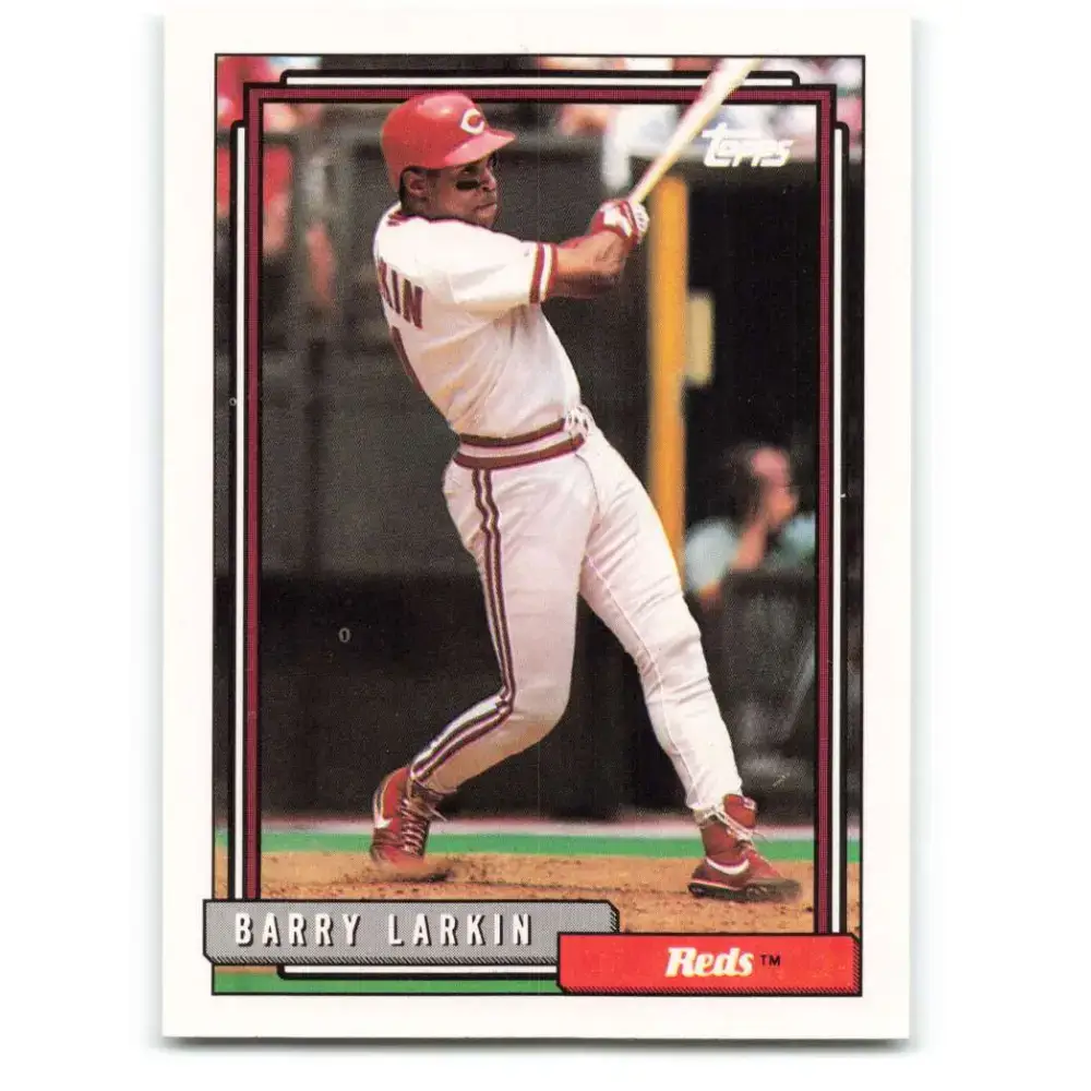 1992 Topps #465 Barry Larkin EX Excellent Cincinnati Reds Baseball Card - Baseball Card