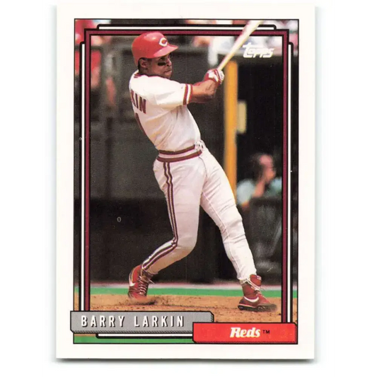 1992 Topps #465 Barry Larkin EX Excellent Cincinnati Reds Baseball Card - Baseball Card