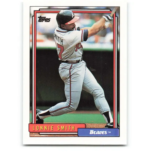 1992 Topps #467 Lonnie Smith NM-MT Atlanta Braves Baseball Card