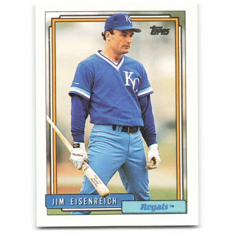 1992 Topps #469 Jim Eisenreich NM-MT Kansas City Royals Baseball Card - Baseball Card Single