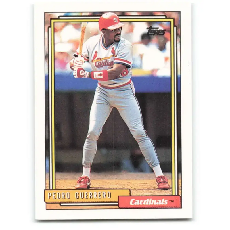 1992 Topps #470 Pedro Guerrero NM-MT St. Louis Cardinals Baseball Card - Baseball Card Single