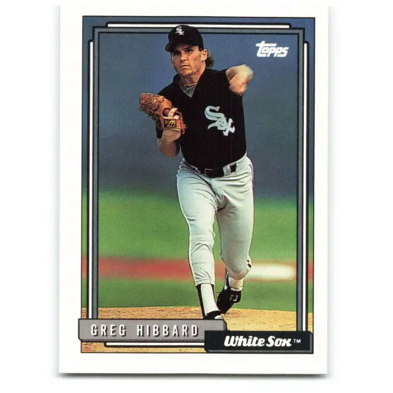 1992 Topps #477 Greg Hibbard NM-MT Chicago White Sox Baseball Card - Baseball Card Single