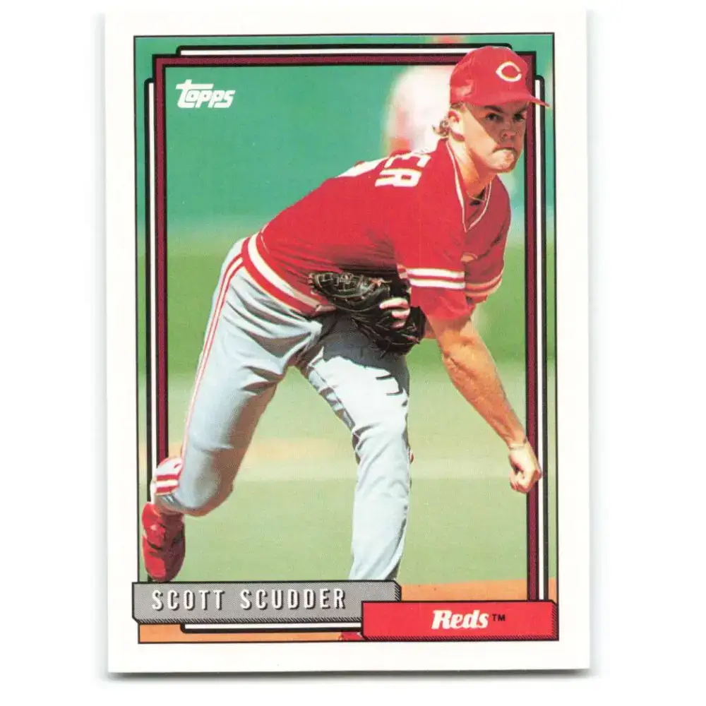 1992 Topps #48 Scott Scudder NM-MT Cincinnati Reds Baseball Card - Baseball Card Single