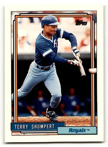 1992 Topps #483 Terry Shumpert Kansas City Royals Baseball Cards EX/ ID:55823 - Baseball Card Single