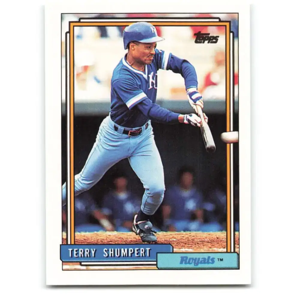 1992 Topps #483 Terry Shumpert NM-MT Kansas City Royals Baseball Card - Baseball Card Single