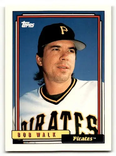 1992 Topps #486 Bob Walk Pittsburgh Pirates Baseball Cards EX/NM ID:55862 - Baseball Card Single