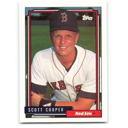 1992 Topps #488 Scott Cooper EX Excellent Boston Red Sox Baseball Card - Baseball Card