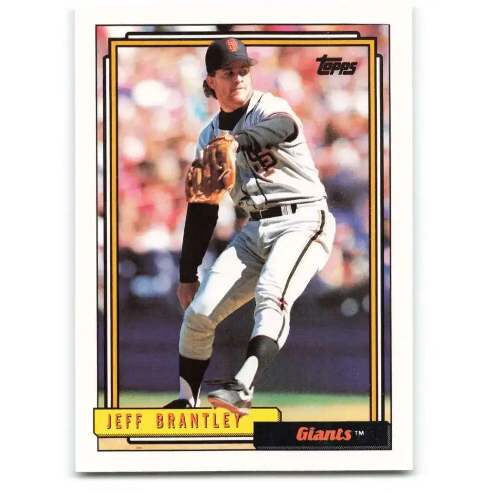 1992 Topps #491 Jeff Brantley NM-MT San Francisco Giants Baseball Card - Baseball Card Single