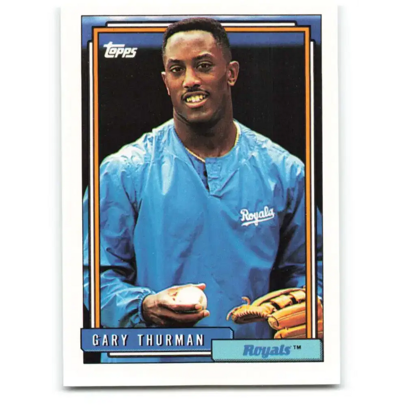1992 Topps #494 Gary Thurman NM-MT Kansas City Royals Baseball Card - Baseball Card Single