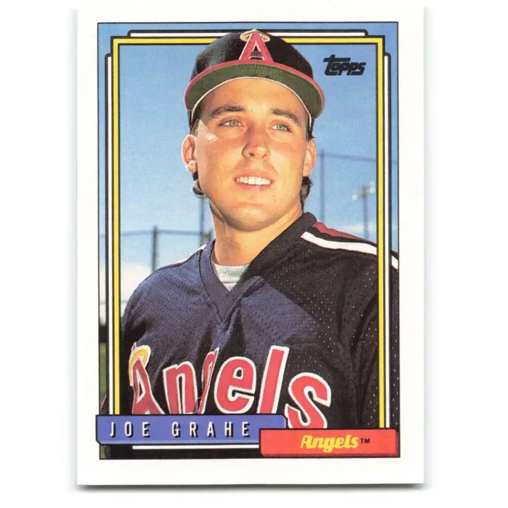 1992 Topps #496 Joe Grahe NM-MT California Angels Baseball Card - Baseball Card Single