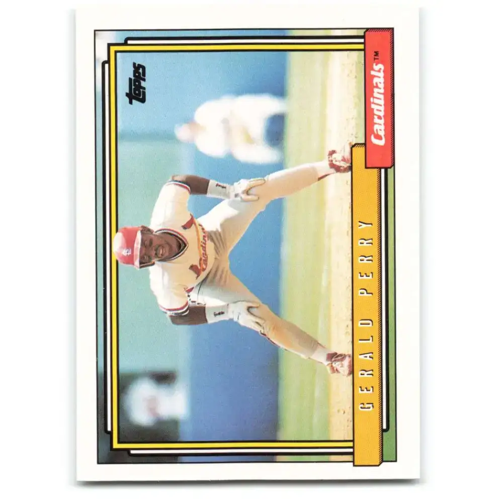 1992 Topps #498 Gerald Perry NM-MT St. Louis Cardinals Baseball Card - Baseball Card Single