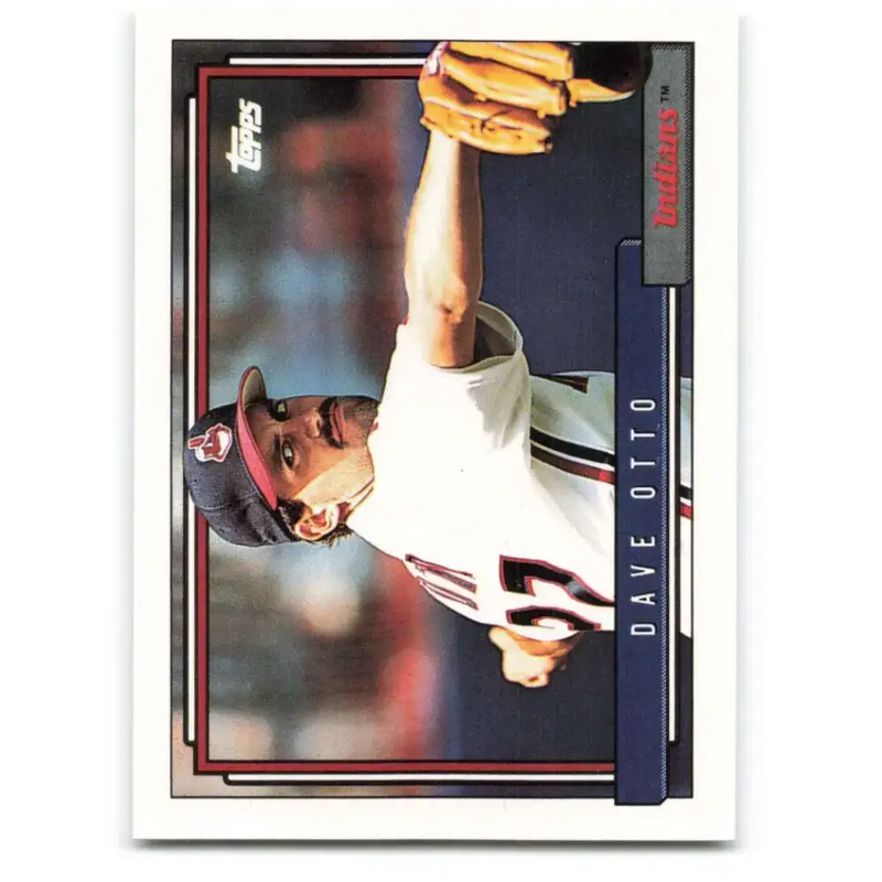 1992 Topps #499 Dave Otto NM-MT Cleveland Indians Baseball Card - Baseball Card Single