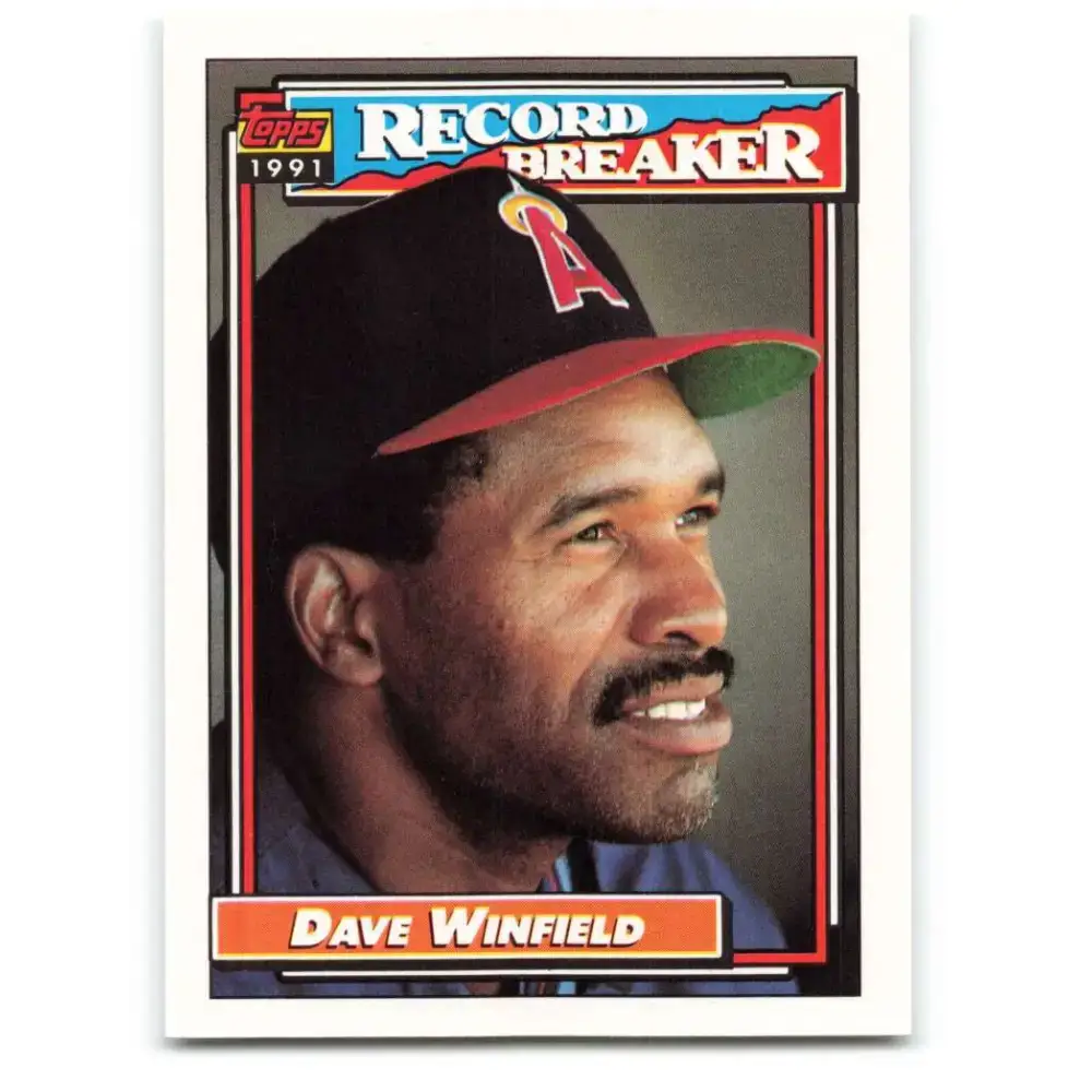 1992 Topps #5 Dave Winfield NM-MT California Angels Baseball Card - Baseball Card Single