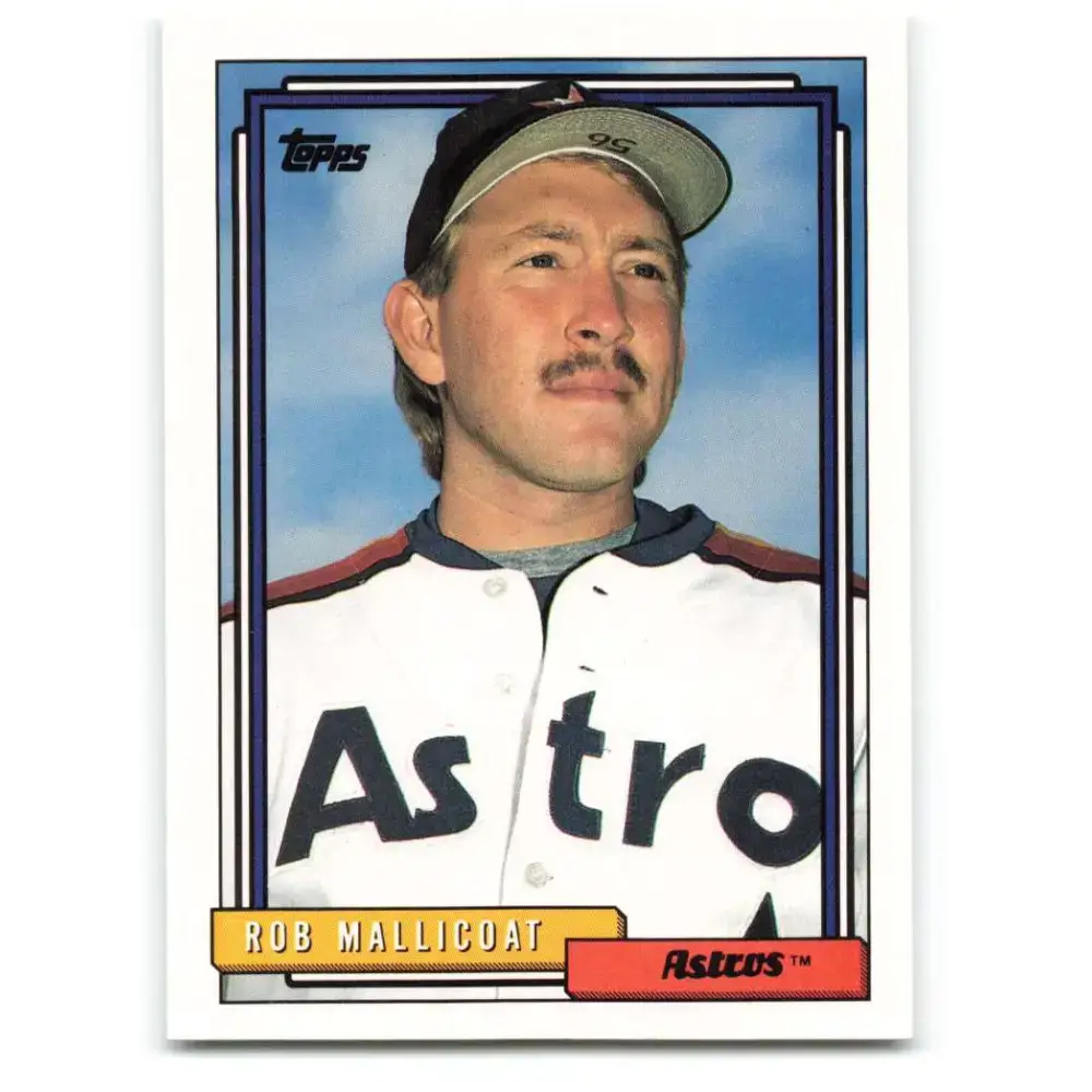 1992 Topps #501 Rob Mallicoat NM-MT Houston Astros Baseball Card - Baseball Card Single