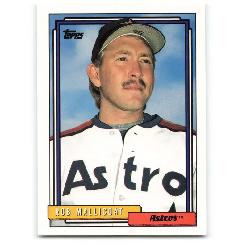 1992 Topps #501 Rob Mallicoat NM-MT Houston Astros Baseball Card - Baseball Card Single