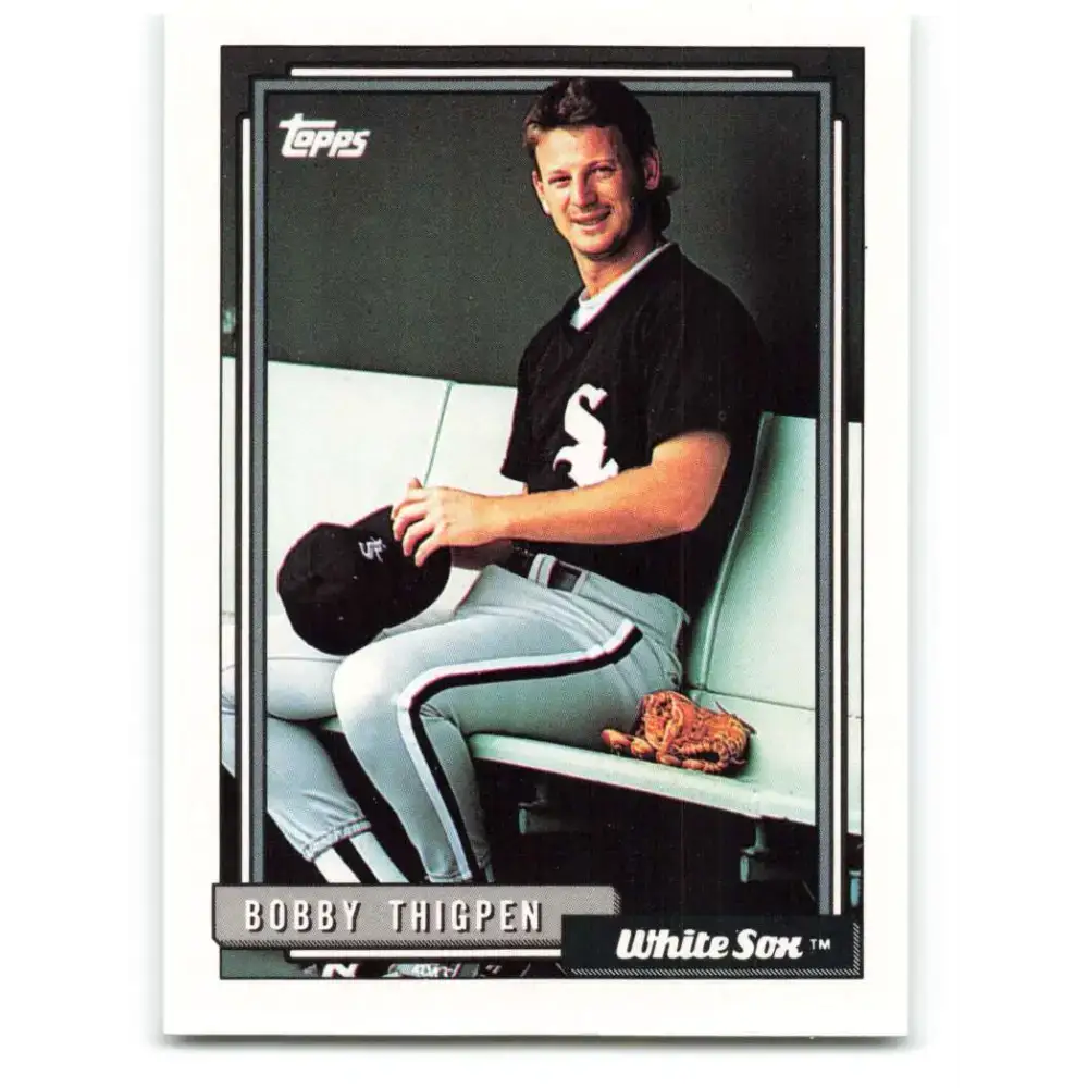 1992 Topps #505 Bobby Thigpen NM-MT Chicago White Sox Baseball Card - Baseball Card Single