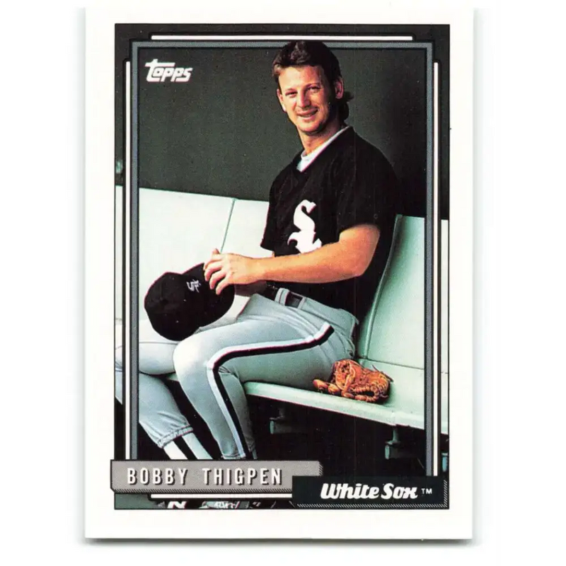 1992 Topps #505 Bobby Thigpen NM-MT Chicago White Sox Baseball Card - Baseball Card Single