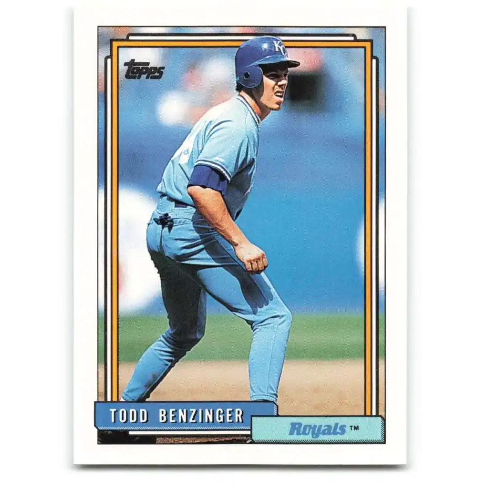 1992 Topps #506 Todd Benzinger NM-MT Kansas City Royals Baseball Card - Baseball Card Single