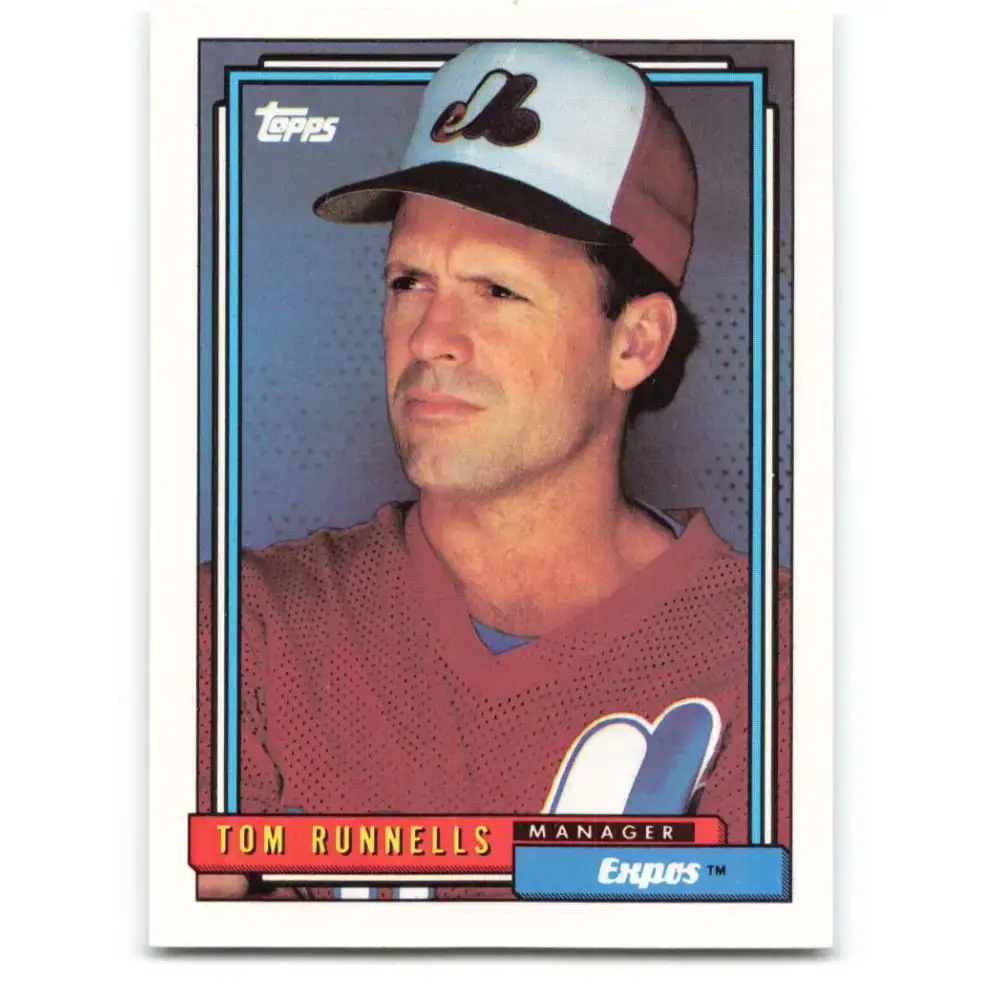 1992 Topps #51 Tom Runnells NM-MT Montreal Expos Baseball Card - Baseball Card Single