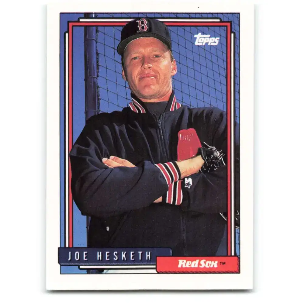 1992 Topps #521 Joe Hesketh NM-MT Boston Red Sox Baseball Card - Baseball Card Single