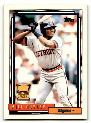 1992 Topps #522 Milt Cuyler Detroit Tigers Baseball Cards EX/NM ID:55795 - Baseball Card Single