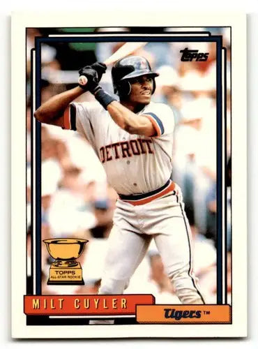 1992 Topps #522 Milt Cuyler Detroit Tigers Baseball Cards EX/NM ID:55840 - Baseball Card Single