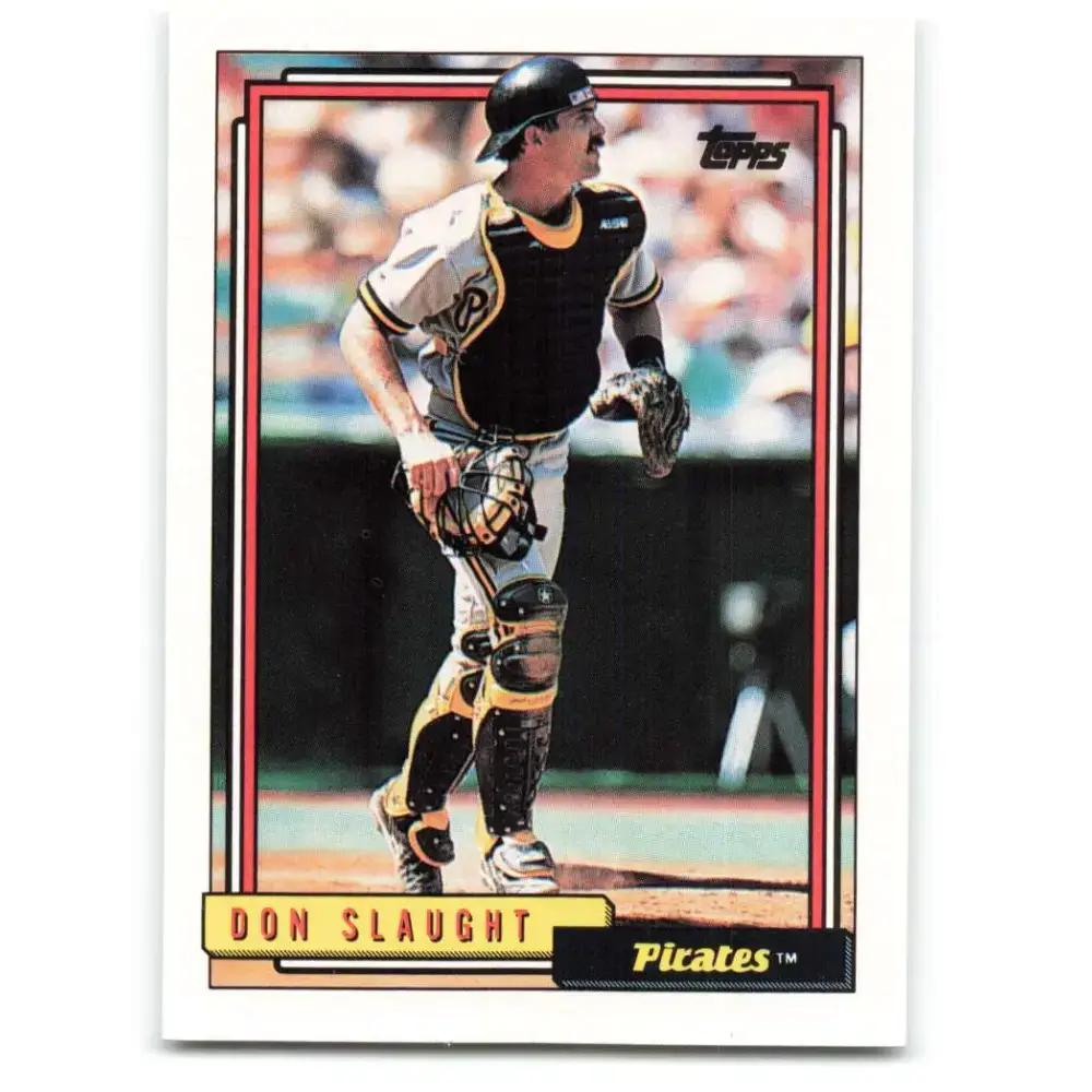 1992 Topps #524 Don Slaught NM-MT Pittsburgh Pirates Baseball Card - Baseball Card Single
