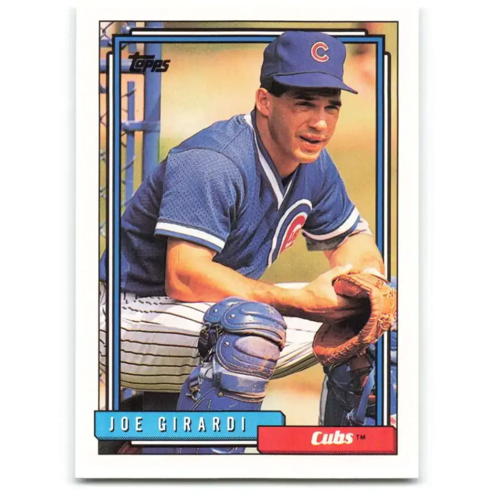 1992 Topps #529 Joe Girardi NM-MT Chicago Cubs Baseball Card - Baseball Card Single