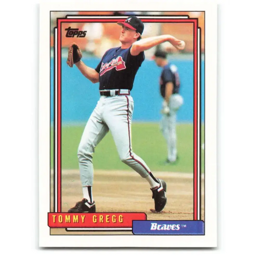 1992 Topps #53 Tommy Gregg NM-MT Atlanta Braves Baseball Card