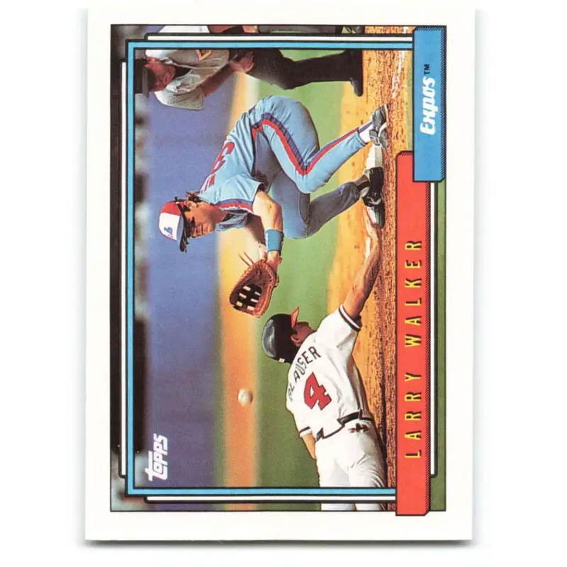 1992 Topps #531 Larry Walker NM-MT Montreal Expos Baseball Card - Baseball Card Single